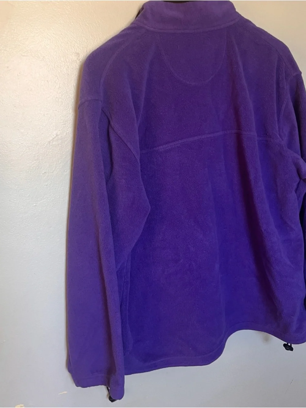 Plush Quarter-Zip Fleece Pullover - Purple - Picture 5 of 6